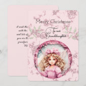 Kleindochter Blondine Doll Kerstwensen (Voorkant / Achterkant)