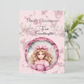 Kleindochter Blondine Doll Kerstwensen (Staand voorkant)