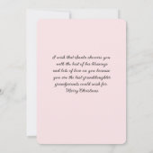 Kleindochter Blondine Doll Kerstwensen (Achterkant)