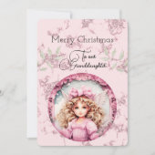 Kleindochter Blondine Doll Kerstwensen (Voorkant)