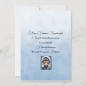 Kleindochter Blondine Haired Meisje Kerstwensen (Achterkant)