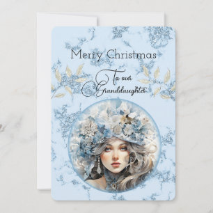 Kleindochter Blondine Haired Meisje Kerstwensen