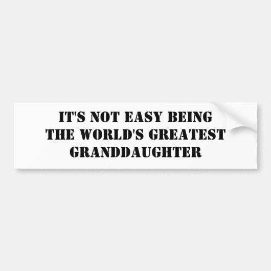 kleindochter bumpersticker (Voorkant)