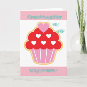 Kleindochter Cupcake-Valentijn Feestdagen Kaart