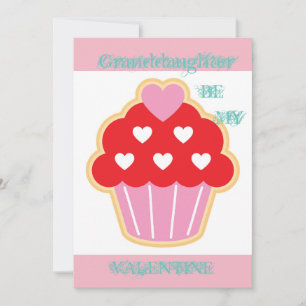 Kleindochter Cupcake-Valentijn Feestdagenkaart