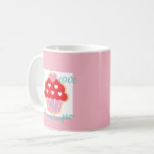 Kleindochter Cupcake-Valentijn Koffiemok (Voorkant links)