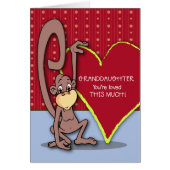 Kleindochter Cute Monkey op dag van de Valentijn (Voorkant)