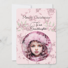 Kleindochter Donker Haired Meisje Kerstwensen