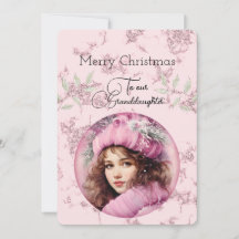 Kleindochter Donker Haired Meisje Kerstwensen