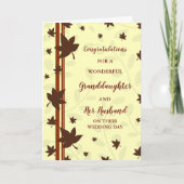 Kleindochter & echtgenoot bruiloft Gefeliciteerd Kaart (Voorkant)