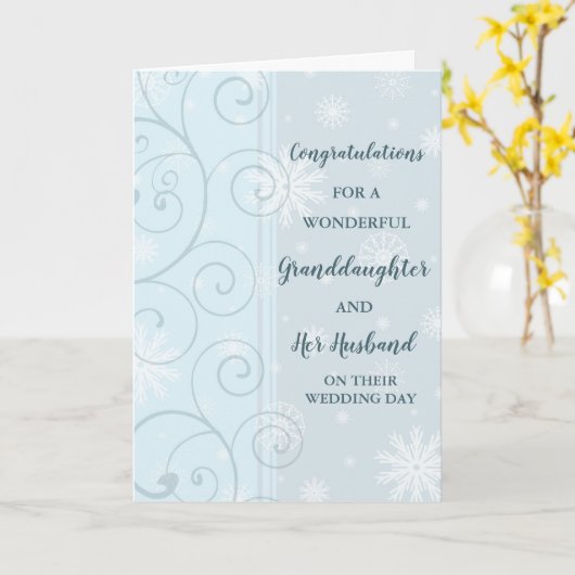 Kleindochter & echtgenoot bruiloft Gefeliciteerd Kaart (Gele Bloem)