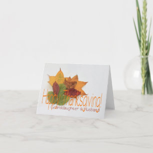 Kleindochter & Echtgenoot Thanksgiving Kaart