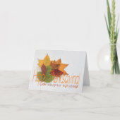 Kleindochter & Echtgenoot Thanksgiving Kaart (Voorkant)