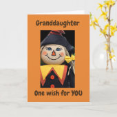 **KLEINDOCHTER** EEN WENS VOOR JE MET THANKSGIVING KAART (Gele Bloem)