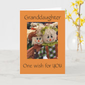 **KLEINDOCHTER** EEN WENS VOOR U BIJ DE THANKSGIVI KAART (Gele Bloem)