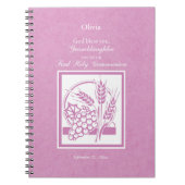 Kleindochter Eerste Communie, Roze Notitieboek (Voorkant)