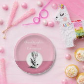 Kleindochter Eerste Communiroze, Chalice Papieren Bordje (Feest)