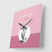 Kleindochter Eerste Communiroze, Chalice Vierkante Klok (Hoek)