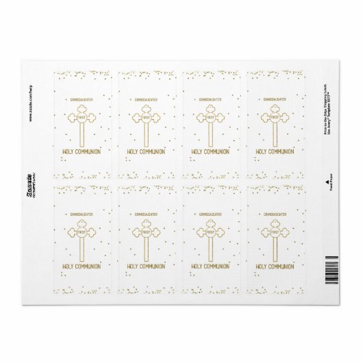 Kleindochter Eerste Heilige Communistische Gouden  Etiket (Full Sheet)