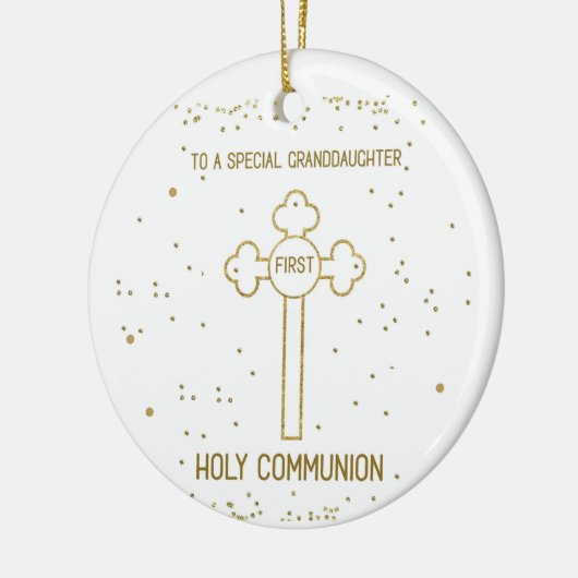 Kleindochter Eerste Heilige Communistische Gouden Keramisch Ornament (Links)