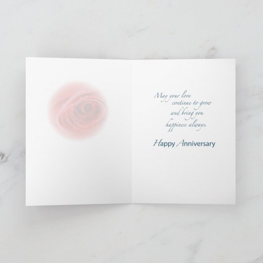 Kleindochter en echtgenoot, eerste Jubileum Winegl Kaart (Binnen)