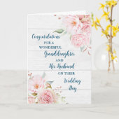 Kleindochter en echtgenoot Gefeliciteerd Kaart (Gele Bloem)