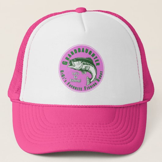 Kleindochter en Gigi vissen Trucker Pet (Voorkant)