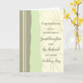 Kleindochter en haar man Gefeliciteerd Kaart (Gele Bloem)