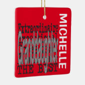 Kleindochter Extraordinaire CUSTOM Keramisch Ornament (Rechts)