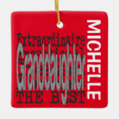 Kleindochter Extraordinaire CUSTOM Keramisch Ornament (Voorkant)