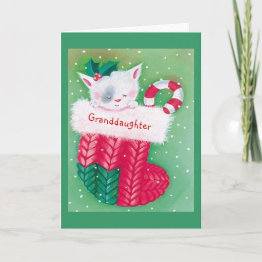 kleindochter feestdagen kaart (Voorkant)