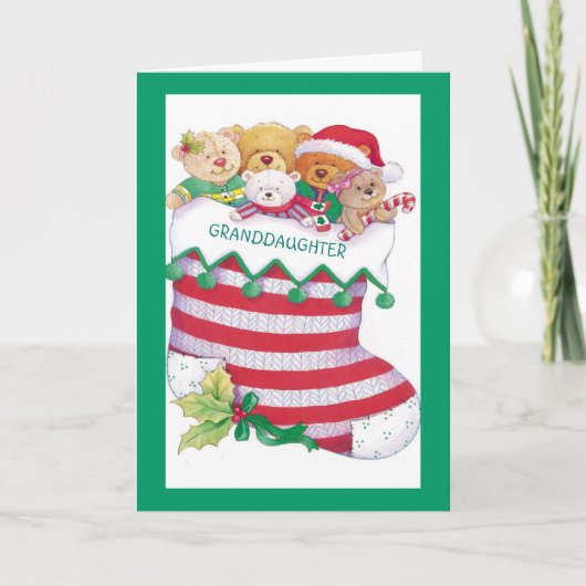 Kleindochter Feestdagen Kaart (Voorkant)