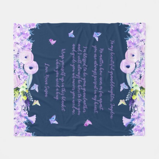 kleindochter Fleece Blanket (Voorkant (Horizontaal))