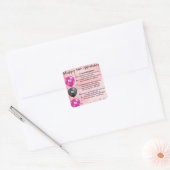 Kleindochter gedicht - 18e verjaardag vierkante sticker (Envelop)