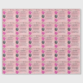 Kleindochter gedicht - 21ste verjaardag cadeaupapier (Vlak)