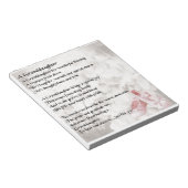 Kleindochter gedicht - design balletschoenen notitieblok (Schuin)