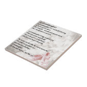 Kleindochter gedicht - design balletschoenen tegeltje (Zijkant)