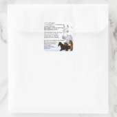 Kleindochter gedicht - Ontwerp voor paarden Vierkante Sticker (Tas)