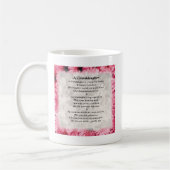 Kleindochter gedicht - Roze Floral Design Koffiemok (Links)