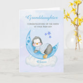 Kleindochter Gefeliciteerd Een Nieuwe Baby Jongen Kaart (Gele Bloem)