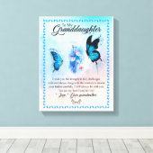 Kleindochter Gift | Love Grandmoeder Family Group Canvas Afdruk (Insitu (Houten vloer))