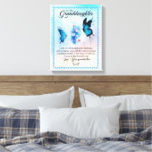 Kleindochter Gift | Love Grandmoeder Family Group Canvas Afdruk (Insitu (Slaapkamer))