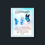Kleindochter Gift | Love Grandmoeder Family Group Canvas Afdruk<br><div class="desc">Kleindochter Gift | Liefde oma Matching Family Group Butterfly Blanket</div>