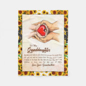 Kleindochter Gift | Love Grandmoeder Family Group Fleece Deken (Voorkant)