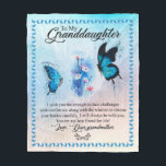 Kleindochter Gift | Love Grandmoeder Family Group Fleece Deken<br><div class="desc">Kleindochter Gift | Liefde oma Matching Family Group Butterfly Blanket</div>