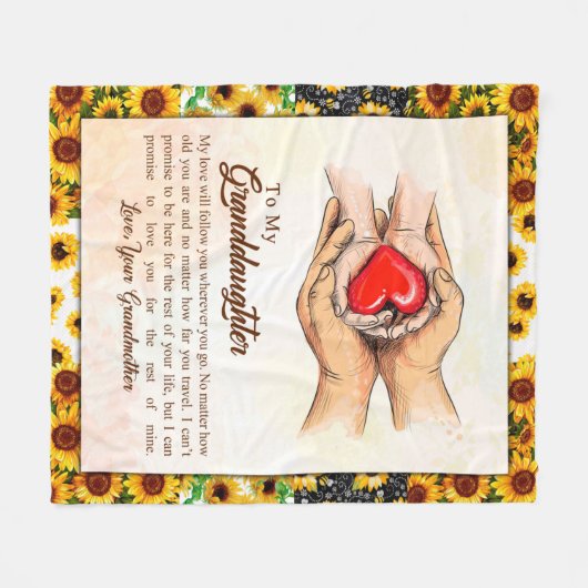 Kleindochter Gift | Love Grandmoeder Family Group Fleece Deken (Voorkant (Horizontaal))