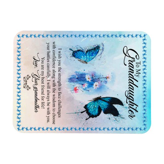 Kleindochter Gift | Love Grandmoeder Family Group Magneet (Horizontaal)