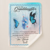 Kleindochter Gift | Love Grandmoeder Family Group Sherpa Deken (Voorkant)