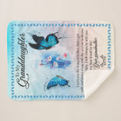 Kleindochter Gift | Love Grandmoeder Family Group Sherpa Deken (Voorkant (horizontaal))