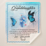 Kleindochter Gift | Love Grandmoeder Family Group Sherpa Deken<br><div class="desc">Kleindochter Gift | Liefde oma Matching Family Group Butterfly Blanket</div>